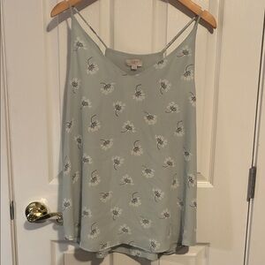 LOFT Sage Green Floral Camisole